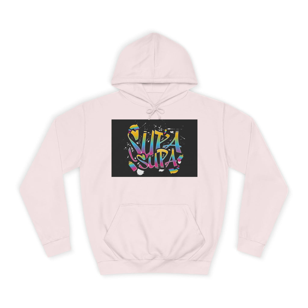 Colorful Unisex Supa Supa Hoodie, Casual Sweatshirt, Vibrant Apparel, Streetwear Hoodie