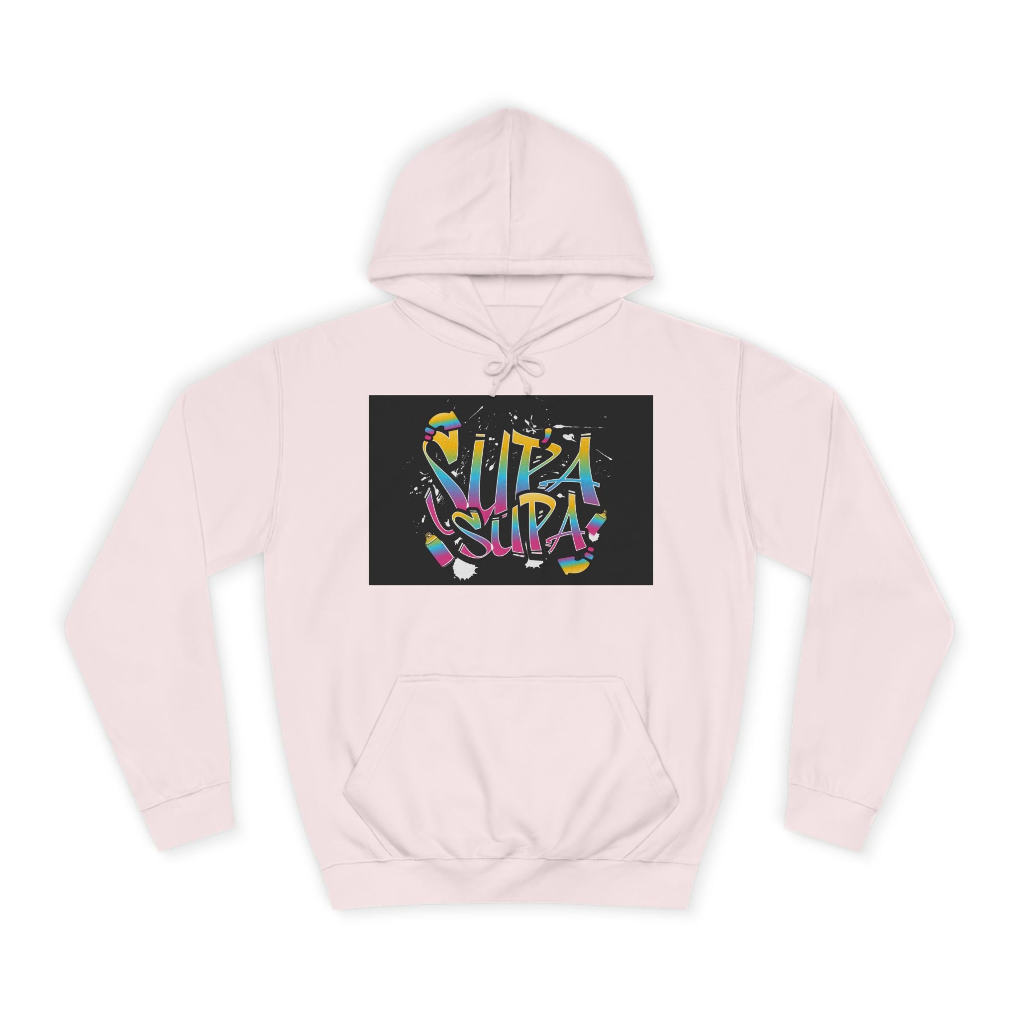 Colorful Unisex Supa Supa Hoodie, Casual Sweatshirt, Vibrant Apparel, Streetwear Hoodie