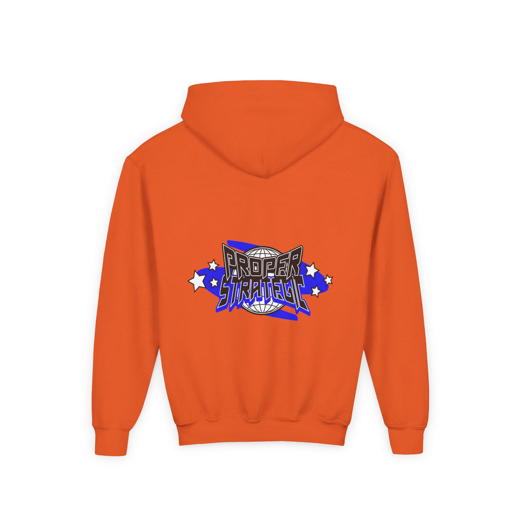 Youth Hoodie — 'Strategic' Graphic Pullover for Kids