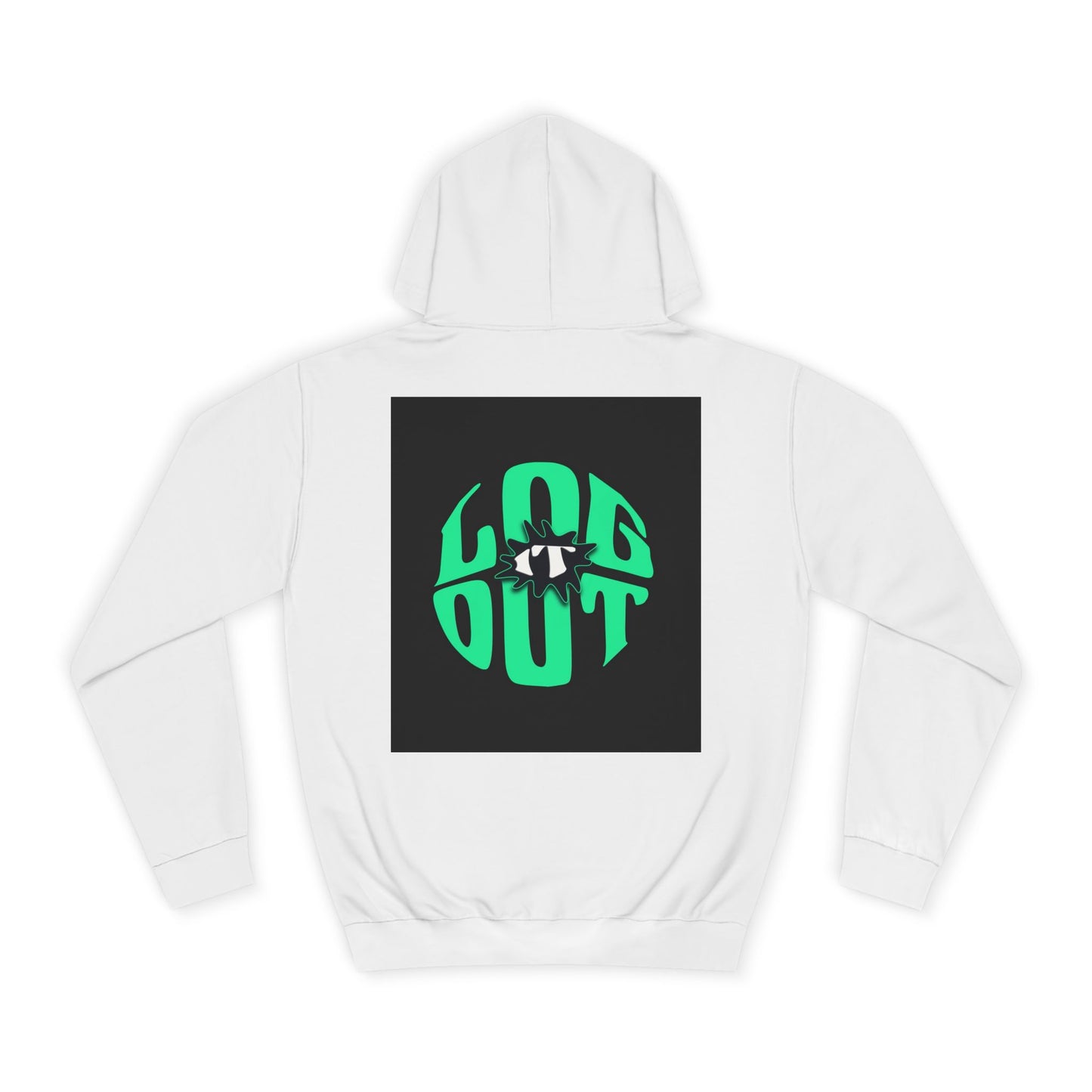 Unisex Hoodie with 'LOG IT OUT' Design, Casual Streetwear, Cool Gift, Cozy Lounge Wear, Perfect for Fall