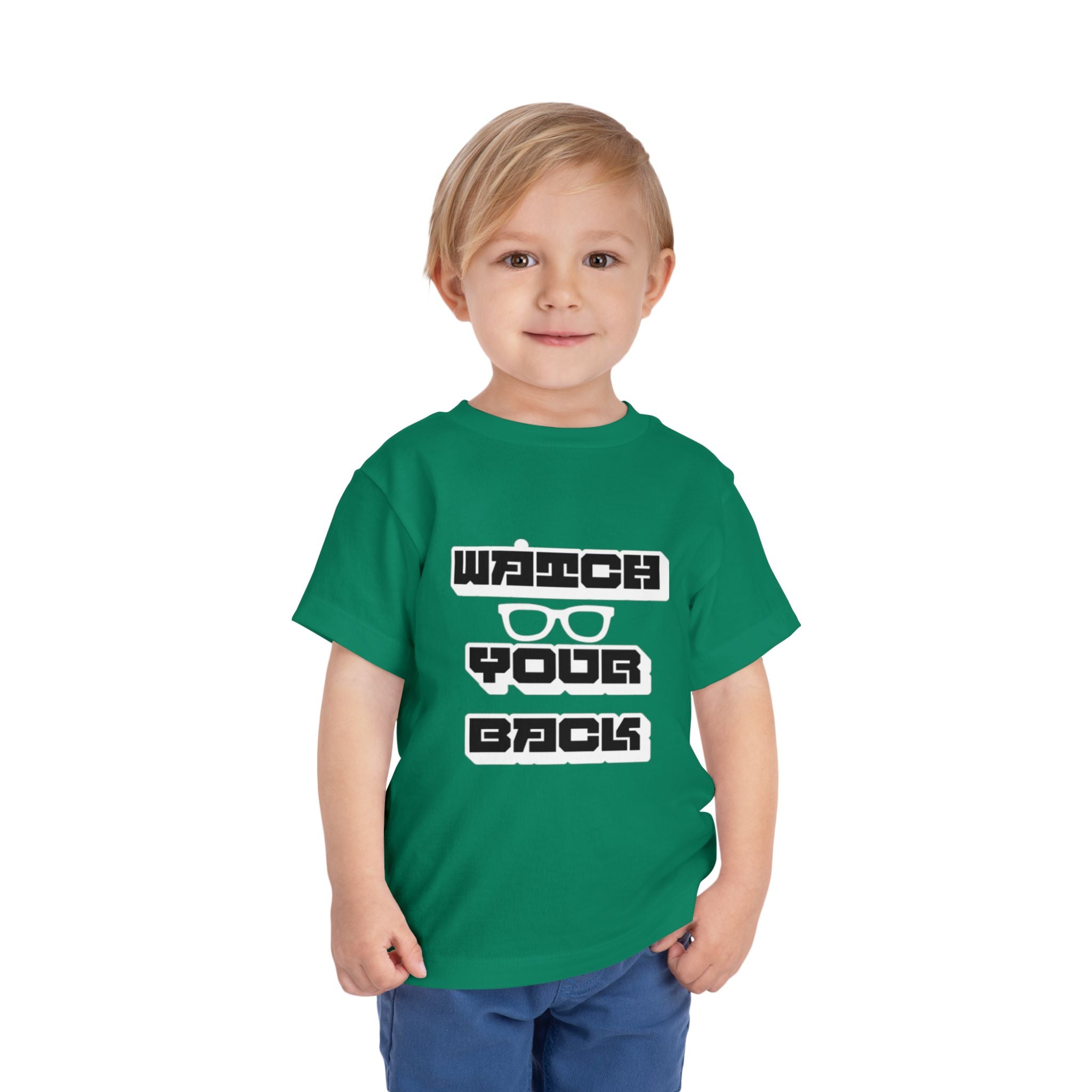 Toddler Tee — "Watch Your Back" Graphic Kids Shirt