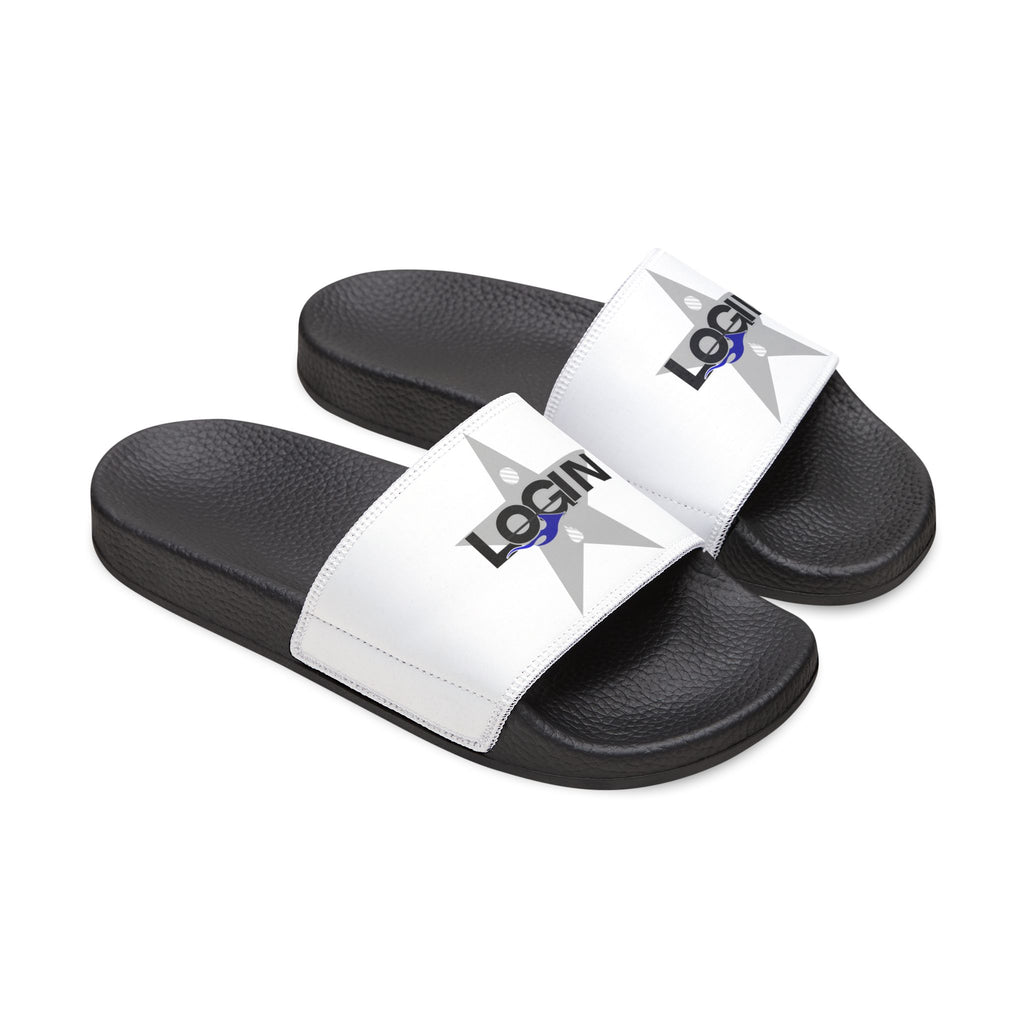 Men's Login Slide Sandals — Removable Strap Casual Pool & Beach Slides