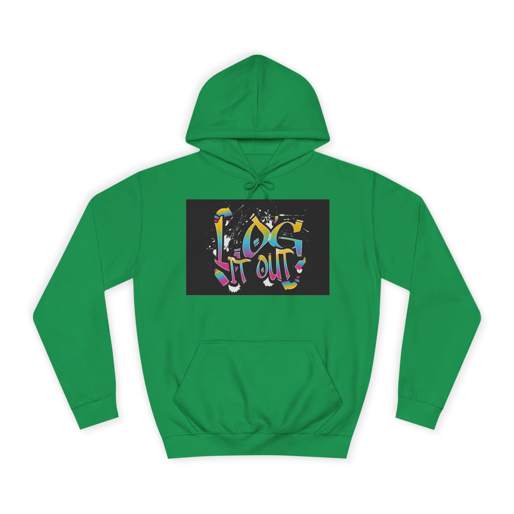 Colorful Unisex log it out Hoodie - Perfect for Students, Casual Wear, Gifts, Relaxed Style, trendy wear