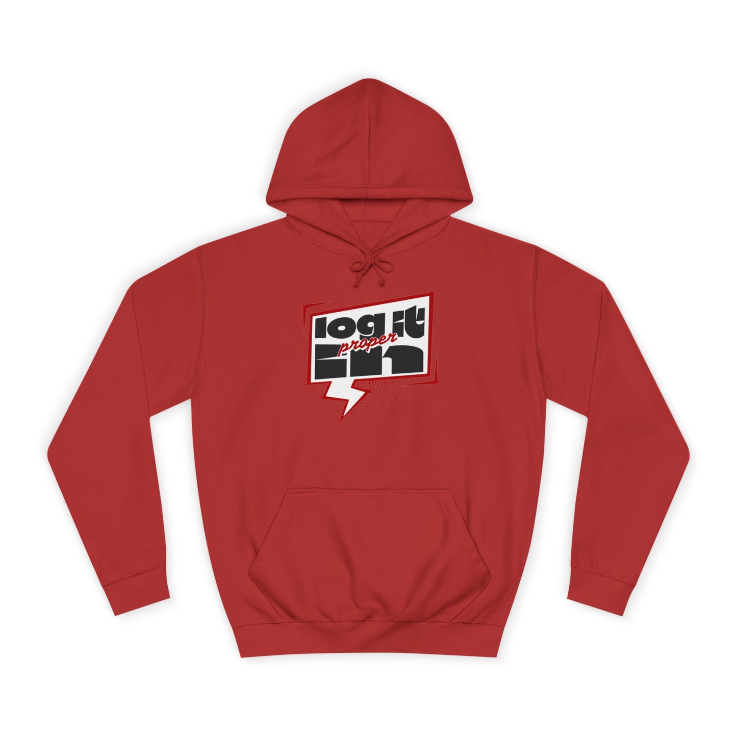 Unisex Log it in Hoodie - Casual Streetwear, College Apparel, Gift, Comfortable Hoodie, Unique Graphic Sweatshirt