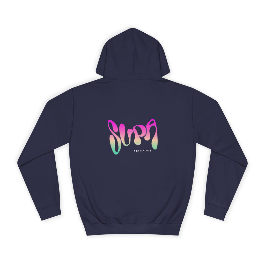 Colorful Unisex Supa Hoodie, Stylish Sweatshirt, Cozy Apparel, Gift, Trendy wear, Motivational Fashion