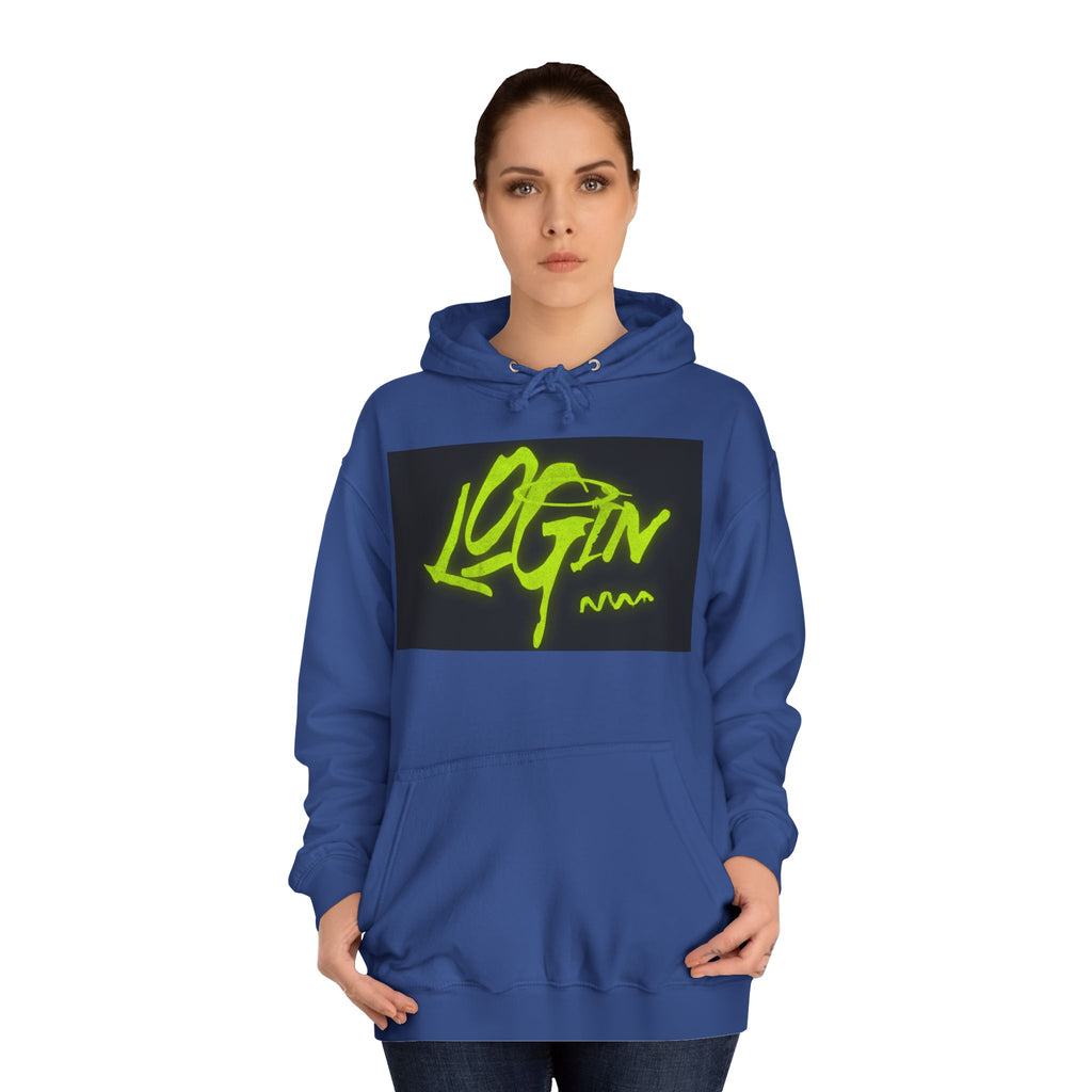 Trendy Unisex Hoodie - 'LOGIN' Graphic Design