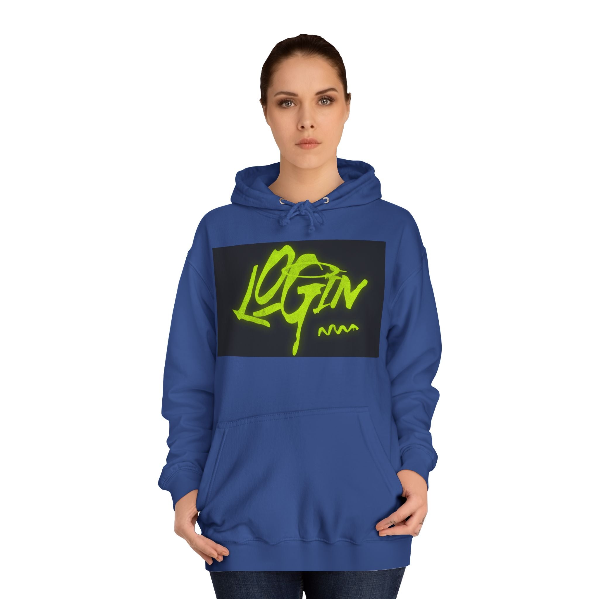 Trendy Unisex Hoodie - 'LOGIN' Graphic Design