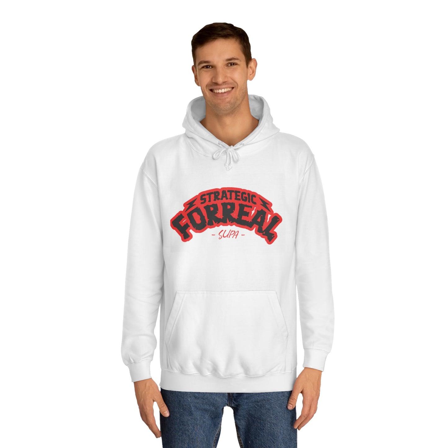 Unisex Hoodie - Strategic Forreal Design, Perfect for Casual Wear