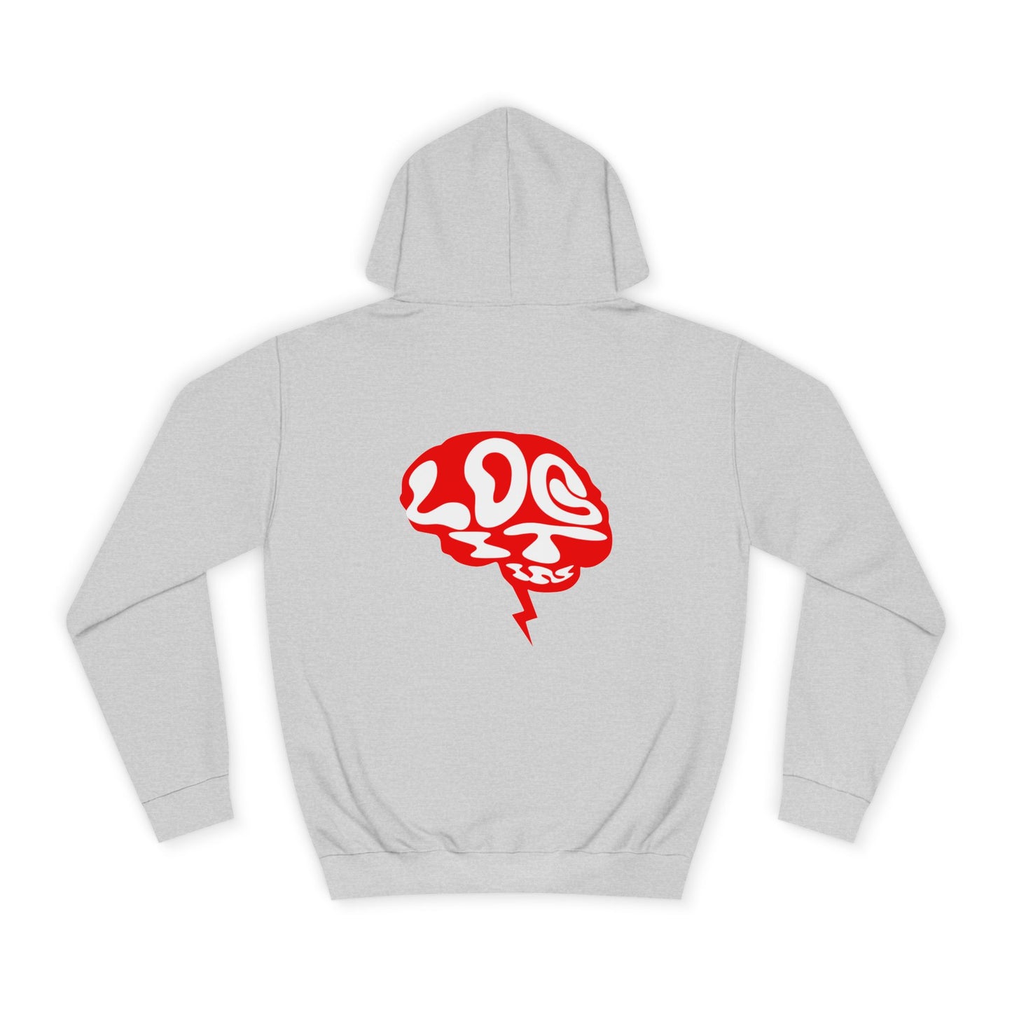 Unisex Log it in Hoodie with Unique Brain Design, Casual Wear, Trendy Apparel, Festive Occasions, Graphic Hoodie