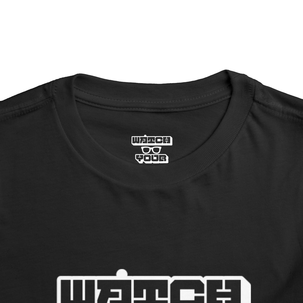 Toddler Tee — "Watch Your Back" Graphic Kids Shirt