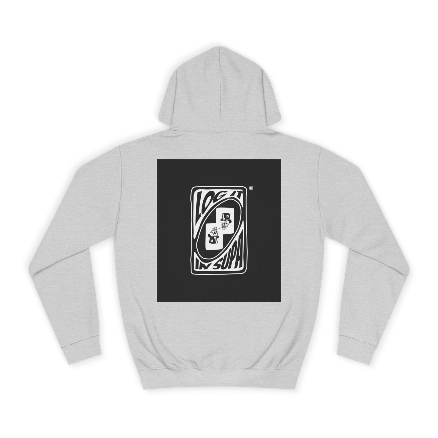 Unisex Log it in Hoodie with Unique Graphic Design, Ideal for Custom Wear, Gifts for Graduates, Cool Streetwear