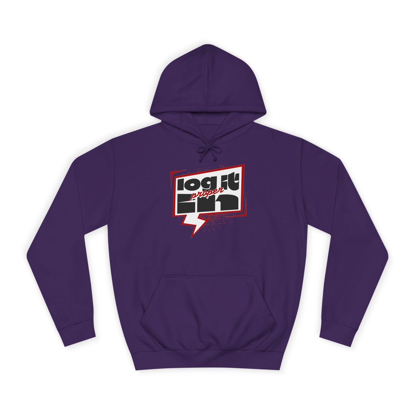 Unisex Log it in Hoodie - Casual Streetwear, College Apparel, Gift, Comfortable Hoodie, Unique Graphic Sweatshirt