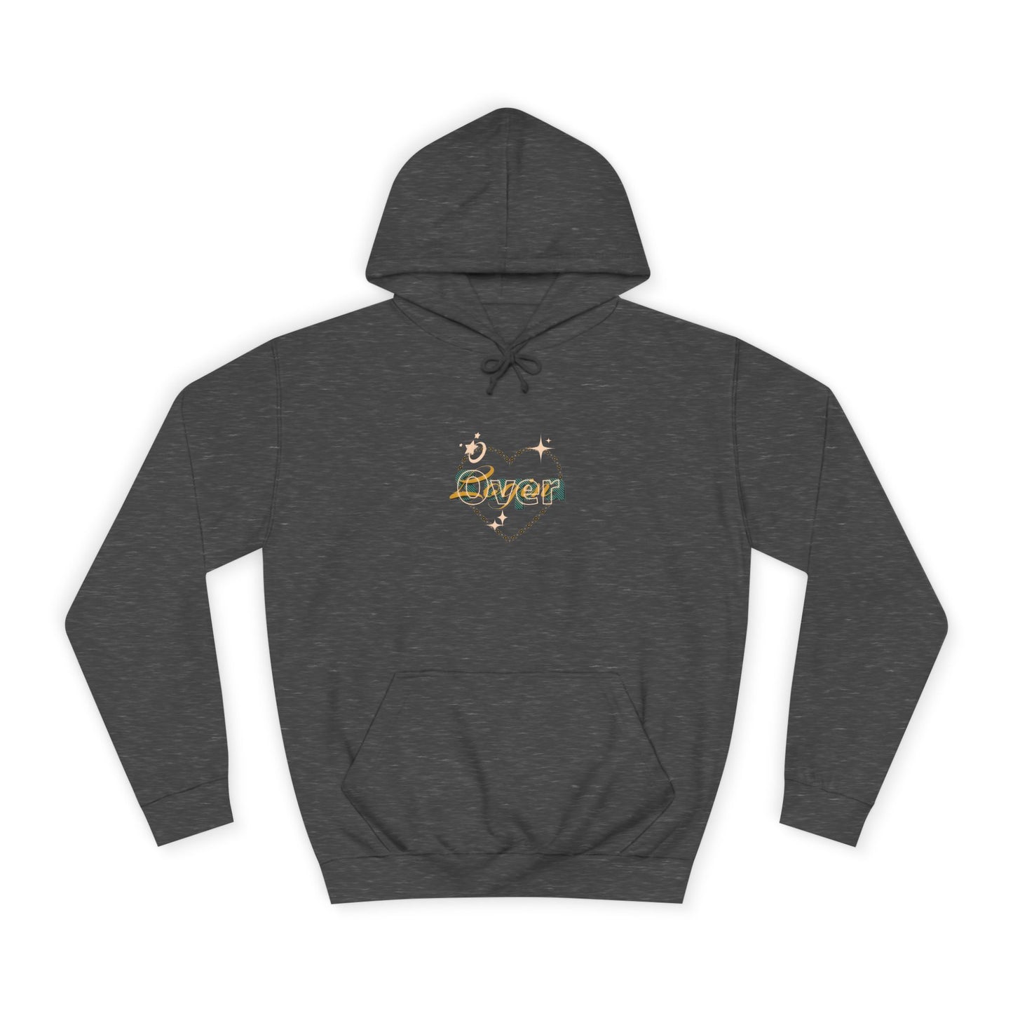 Charming Heart Hoodie with Floral Design, Unisex Casual Sweatshirt, Trendy Gift, Relaxed Wear, Unique Apparel