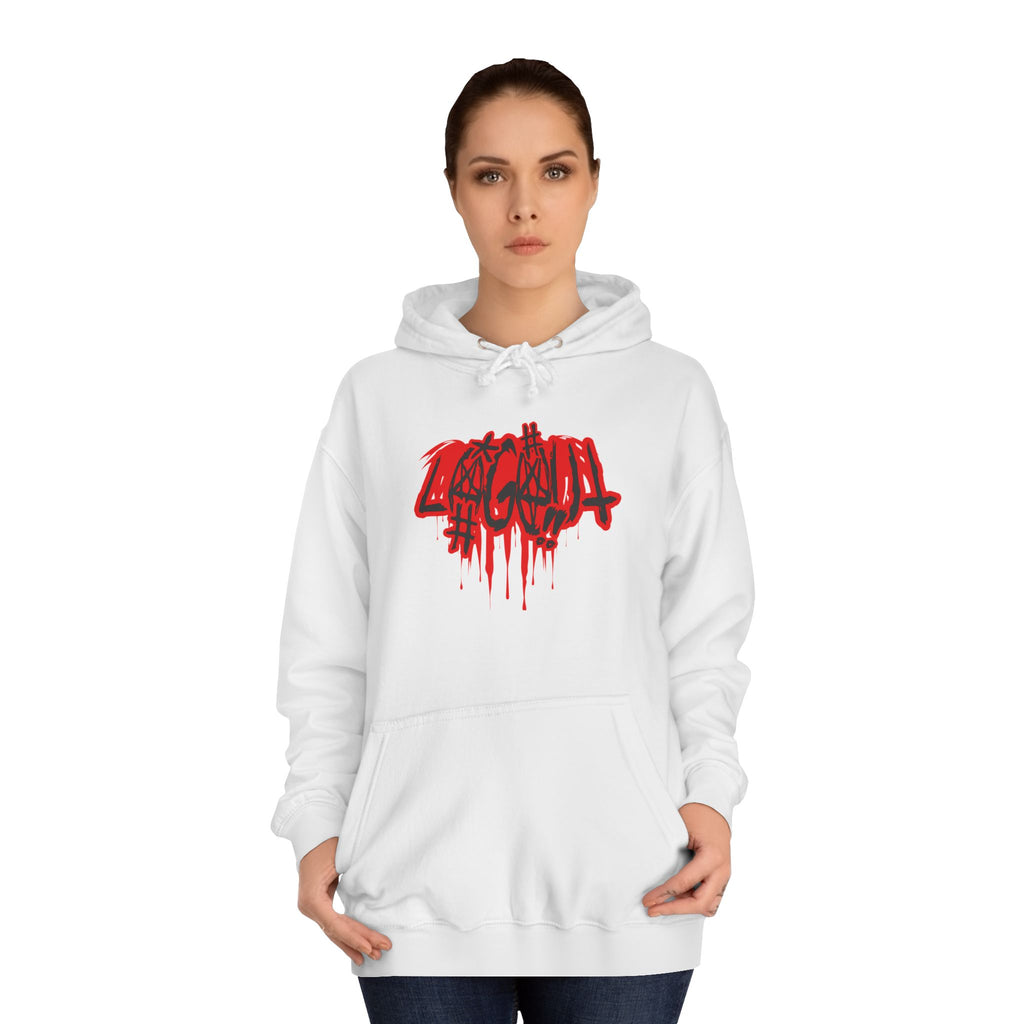Bold Graffiti log out Hoodie, Unisex Streetwear, Comfortable Casual Wear,
