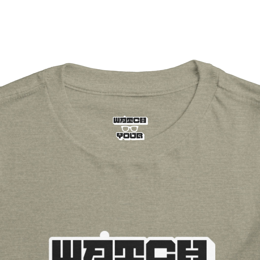 Toddler Tee — "Watch Your Back" Graphic Kids Shirt