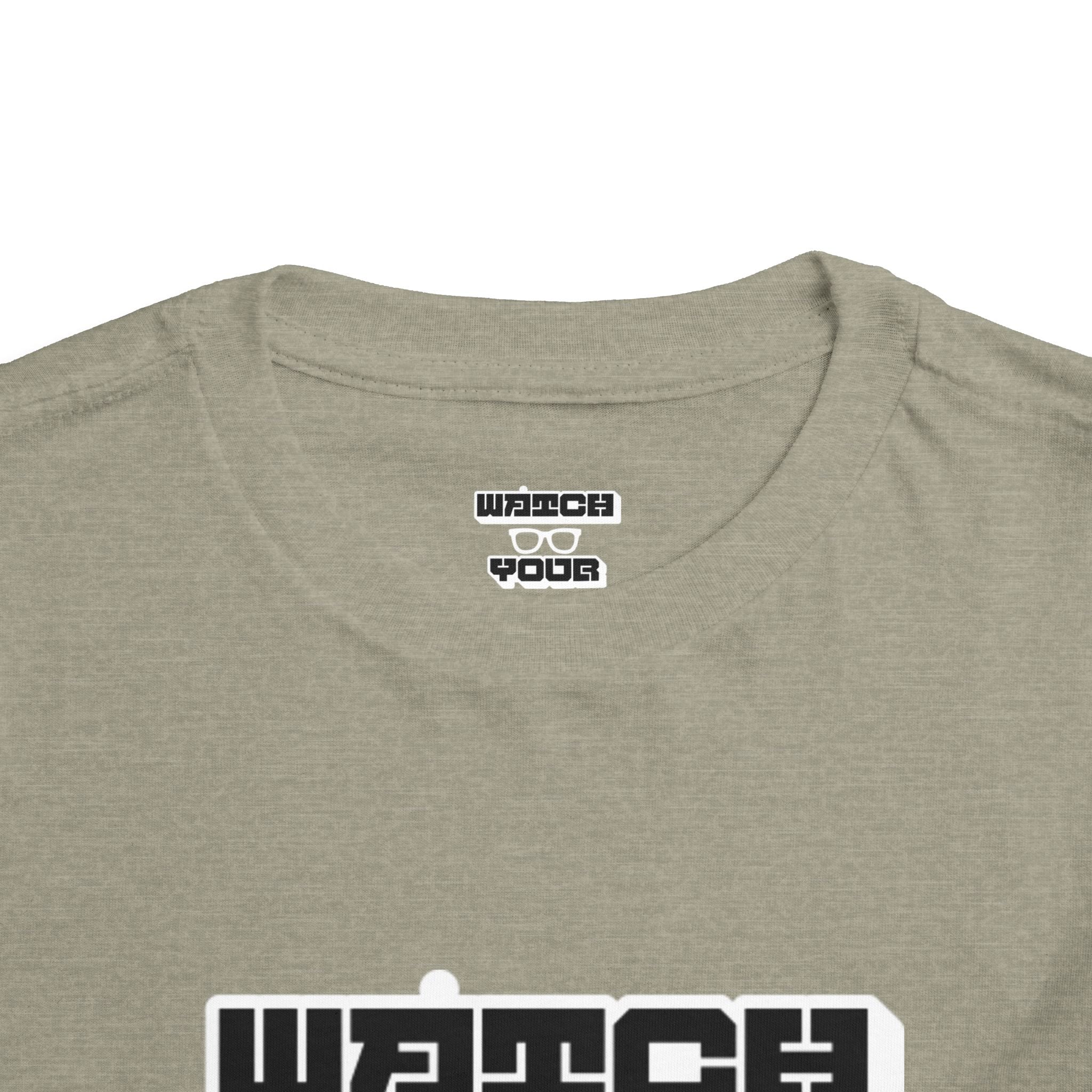 Toddler Tee — "Watch Your Back" Graphic Kids Shirt