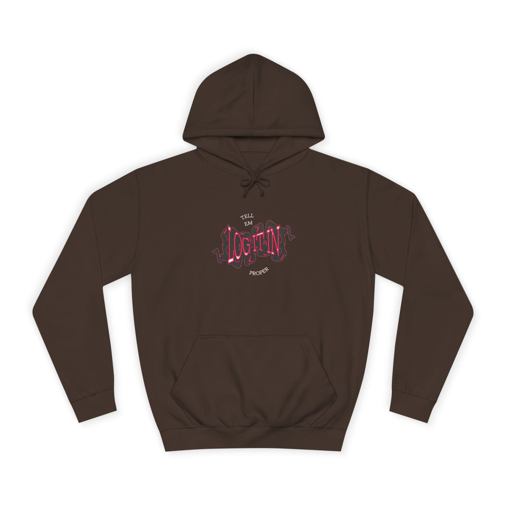 'Log it in'Hoodie for Unisex, Casual Wear, Trendy Apparel, Perfect for Everyday wear, Comfortable Fit