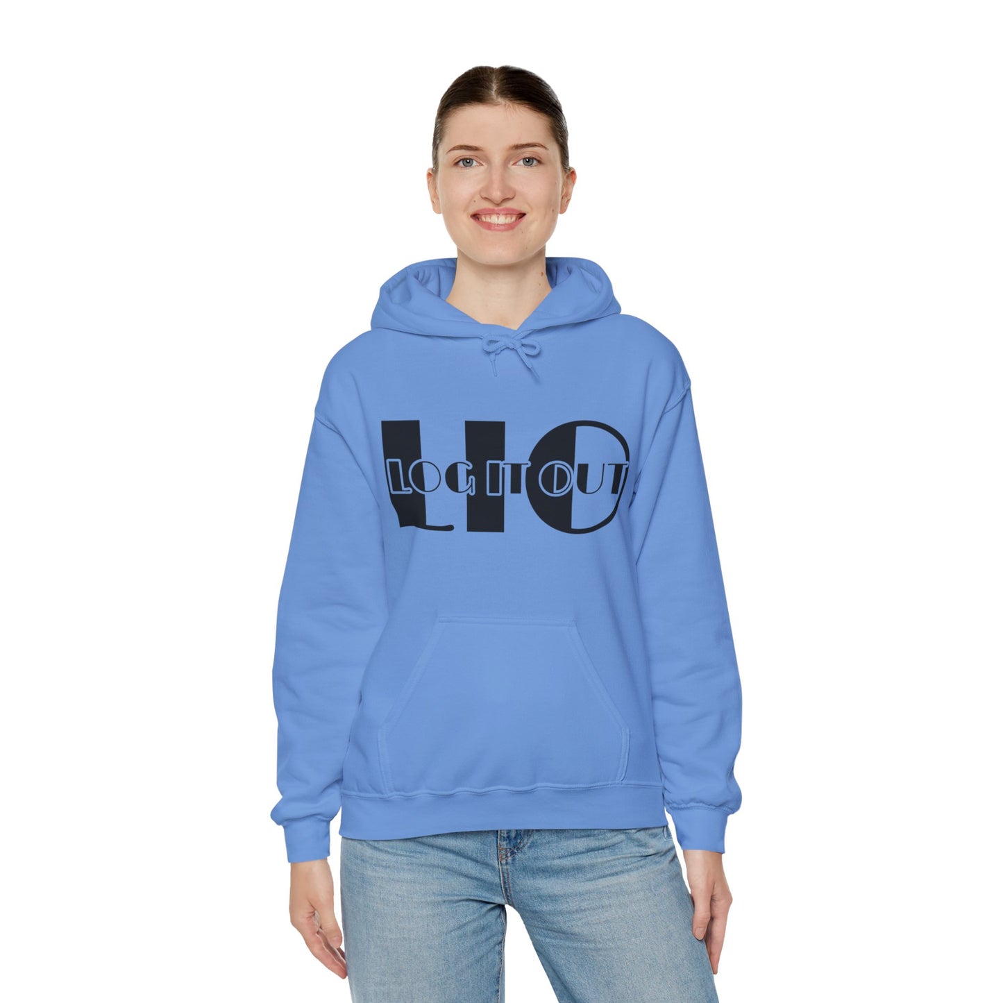 Log it out Unisex Heavy Blend™ Hooded Sweatshirt