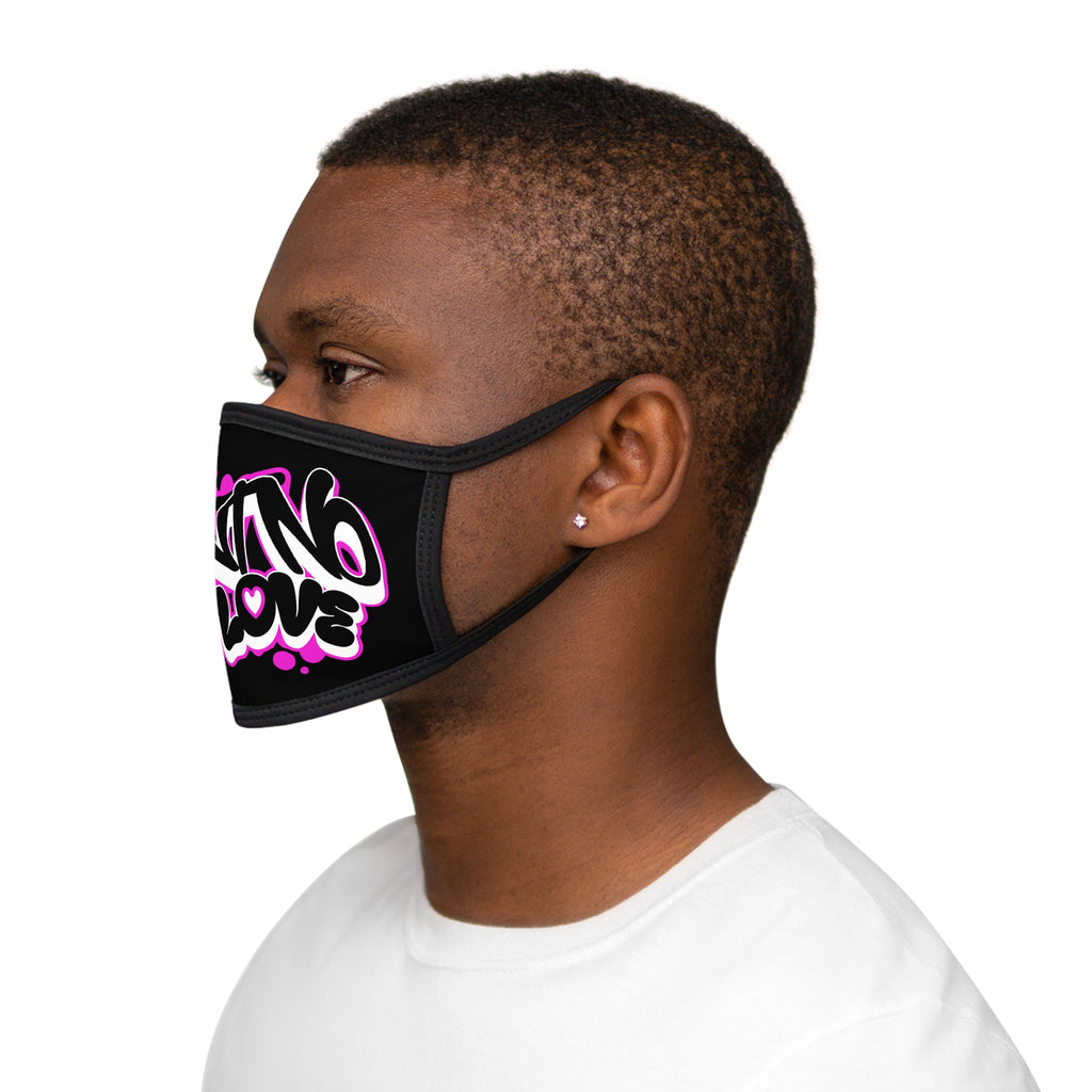 Face Mask — Pink Graffiti "No Love" Reusable Fashion Mask