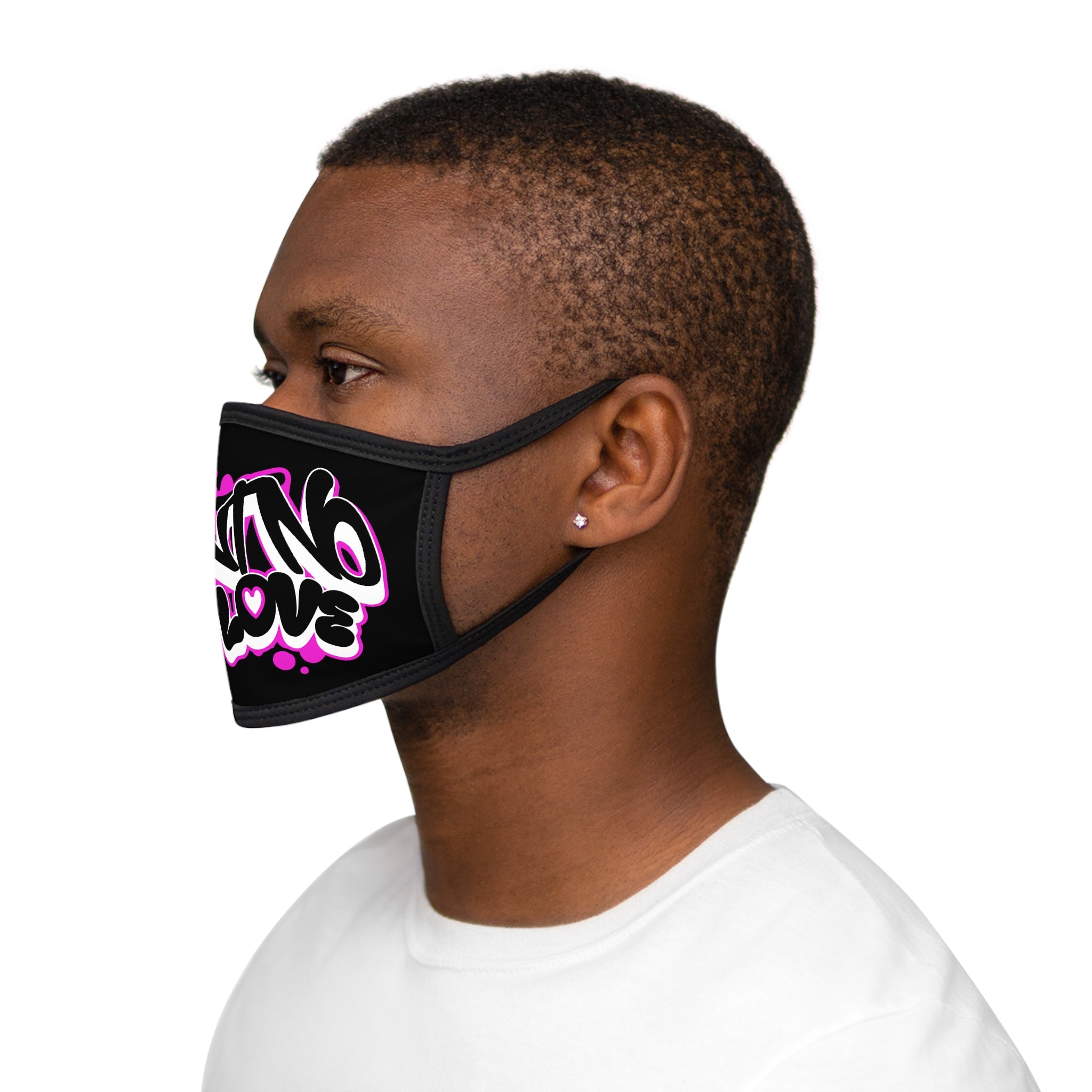 Face Mask — Pink Graffiti "No Love" Reusable Fashion Mask