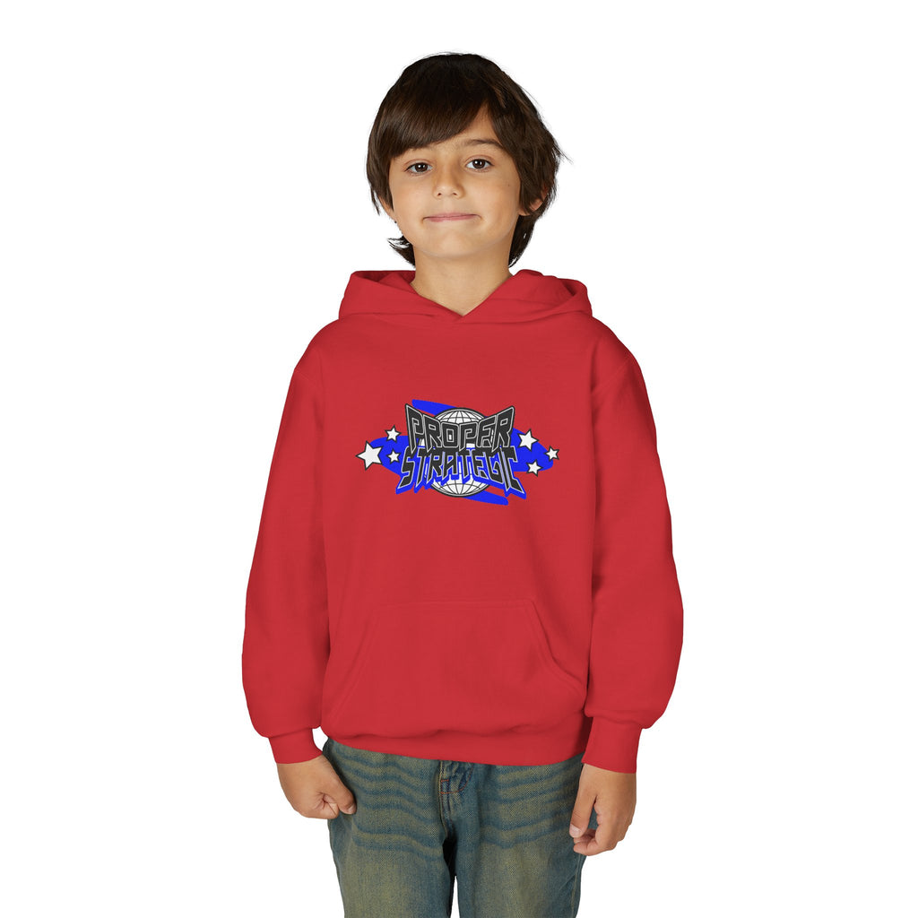 Youth Hoodie — 'Strategic' Graphic Pullover for Kids