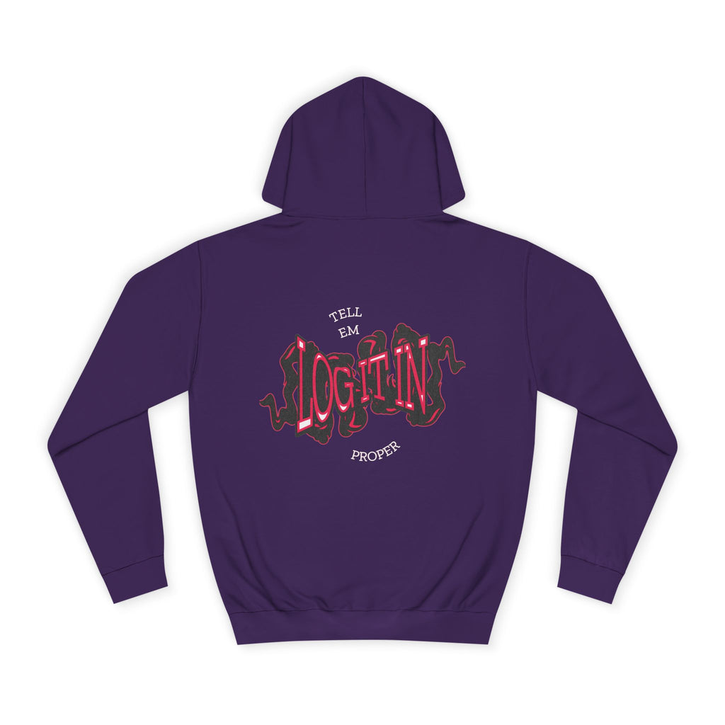 'Log it in'Hoodie for Unisex, Casual Wear, Trendy Apparel, Perfect for Everyday wear, Comfortable Fit