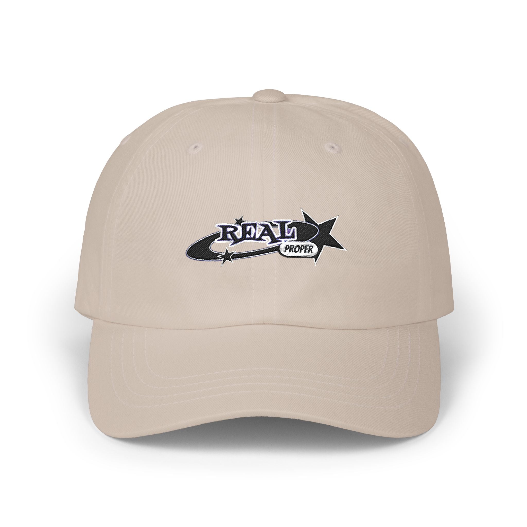 Cap — "REAL PROPER" Star Embroidered Casual Hat