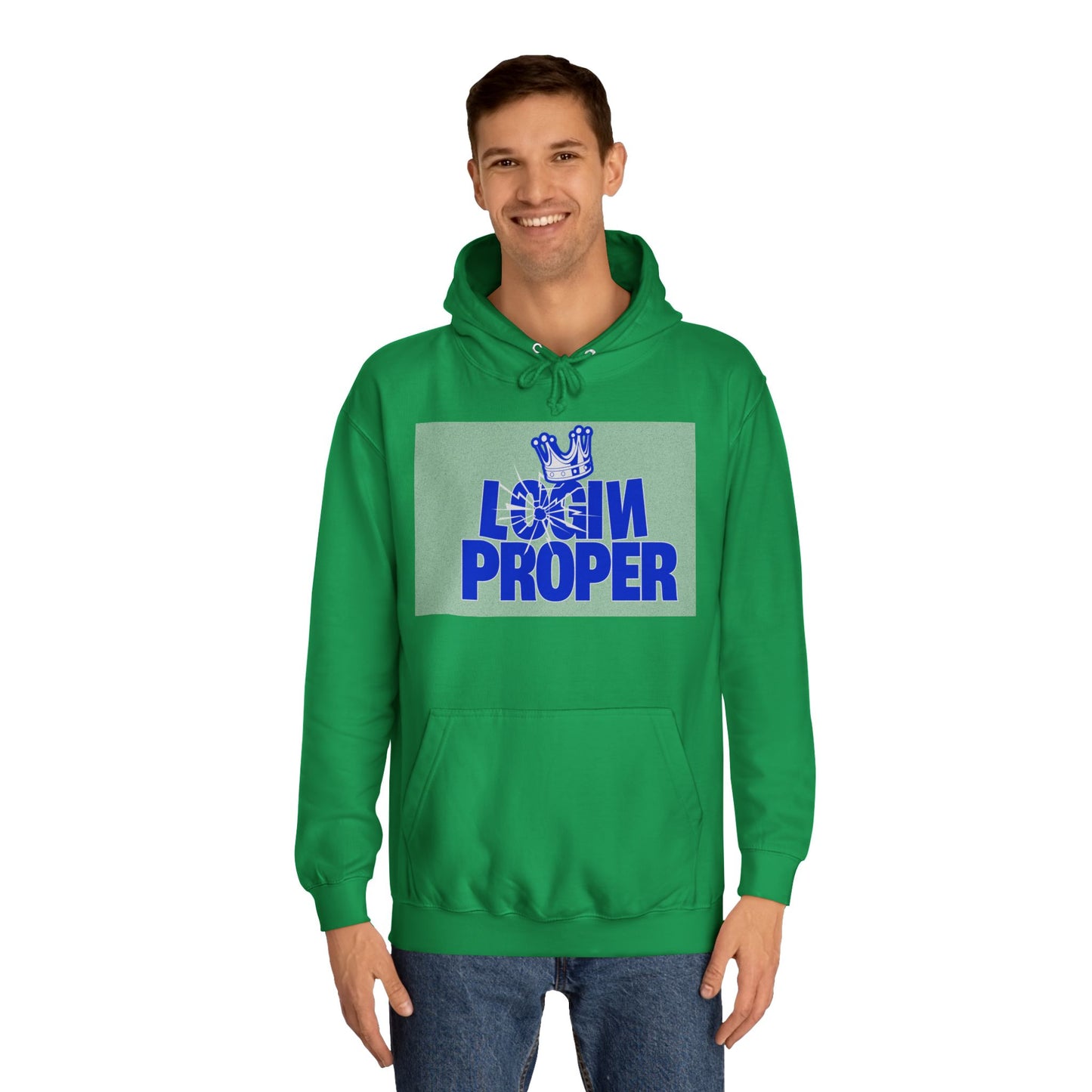 Unisex Hoodie - 'Login Proper' Trendy Spirit Wear, Casual Streetwear, Gift, Cozy Lounge Sweatshirt