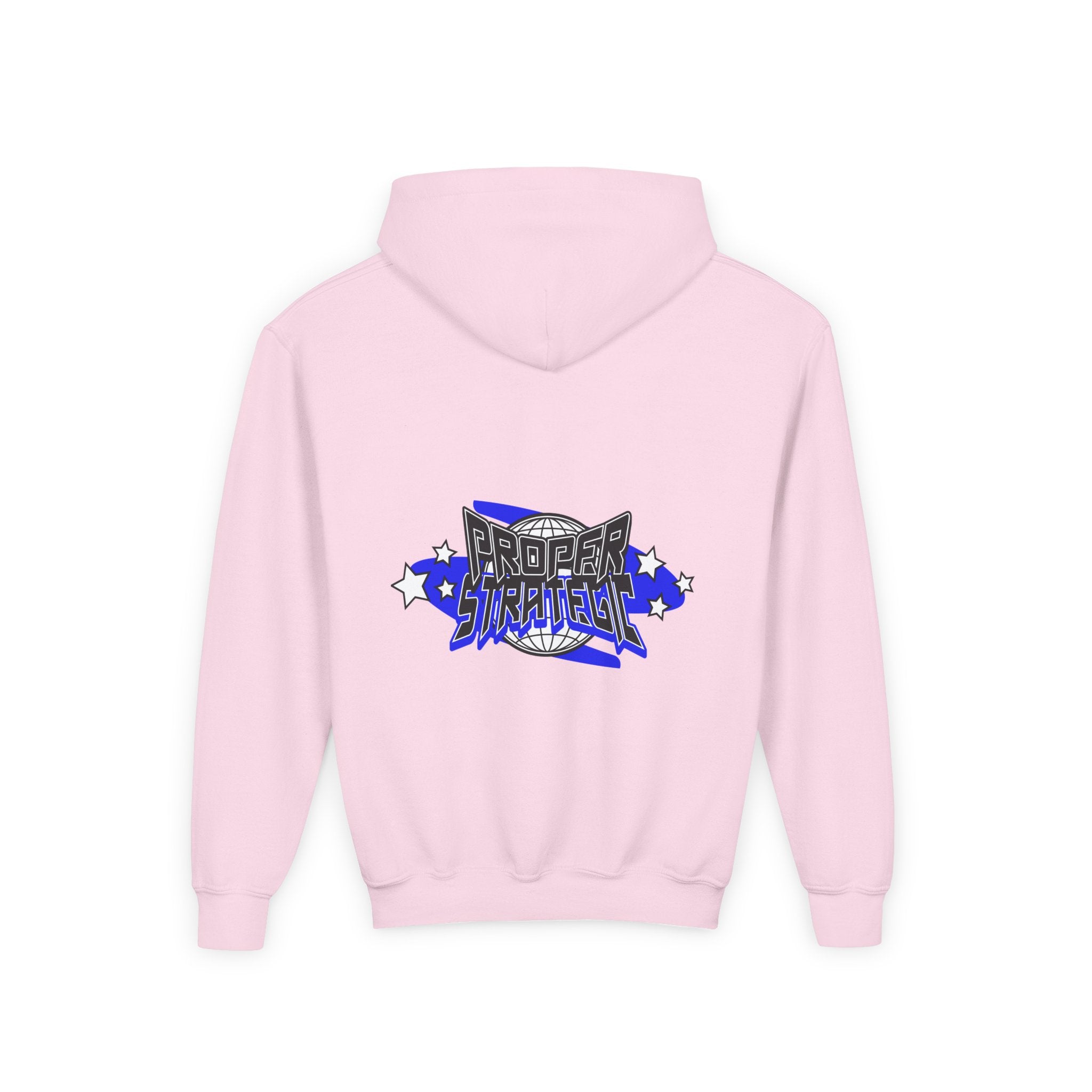 Youth Hoodie — 'Strategic' Graphic Pullover for Kids