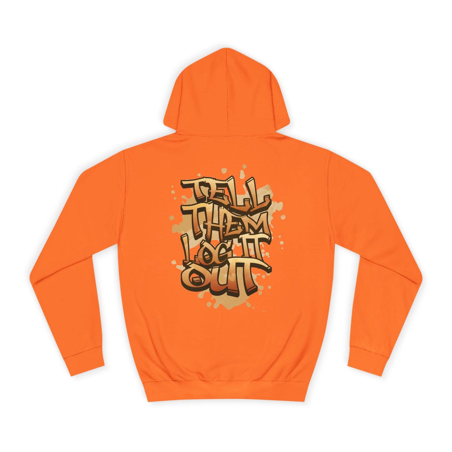 Unisex Hoodie with Graffiti Art, Streetwear Style, Casual Outfit, Gift, Trendy Hoodie for Everyday Life