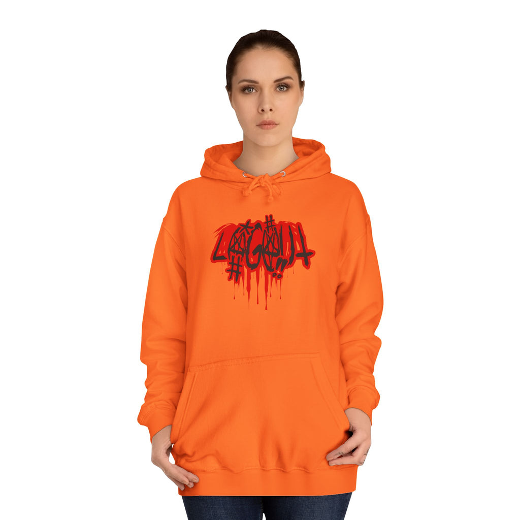 Bold Graffiti log out Hoodie, Unisex Streetwear, Comfortable Casual Wear,