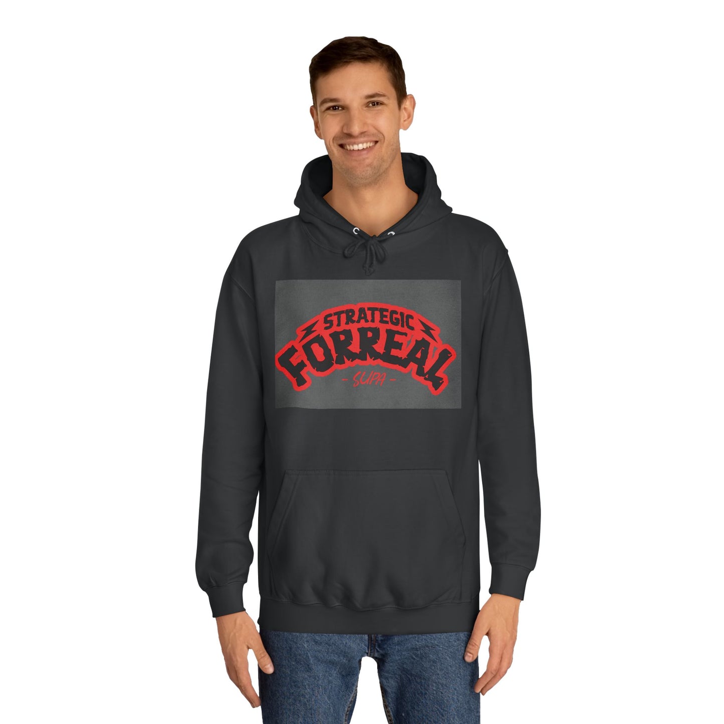 Unisex Hoodie - Strategic Forreal Design, Perfect for Casual Wear