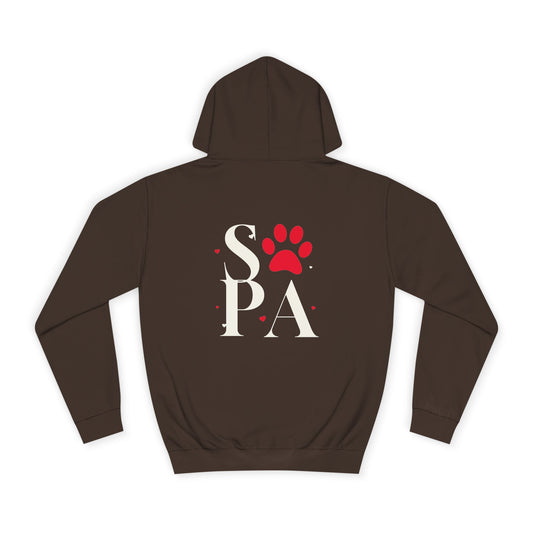 Cozy Hoodie with Paw Print | Unisex Sweatshirt, Gift for Animal Lovers, Apparel, Casual Wear, Birthday