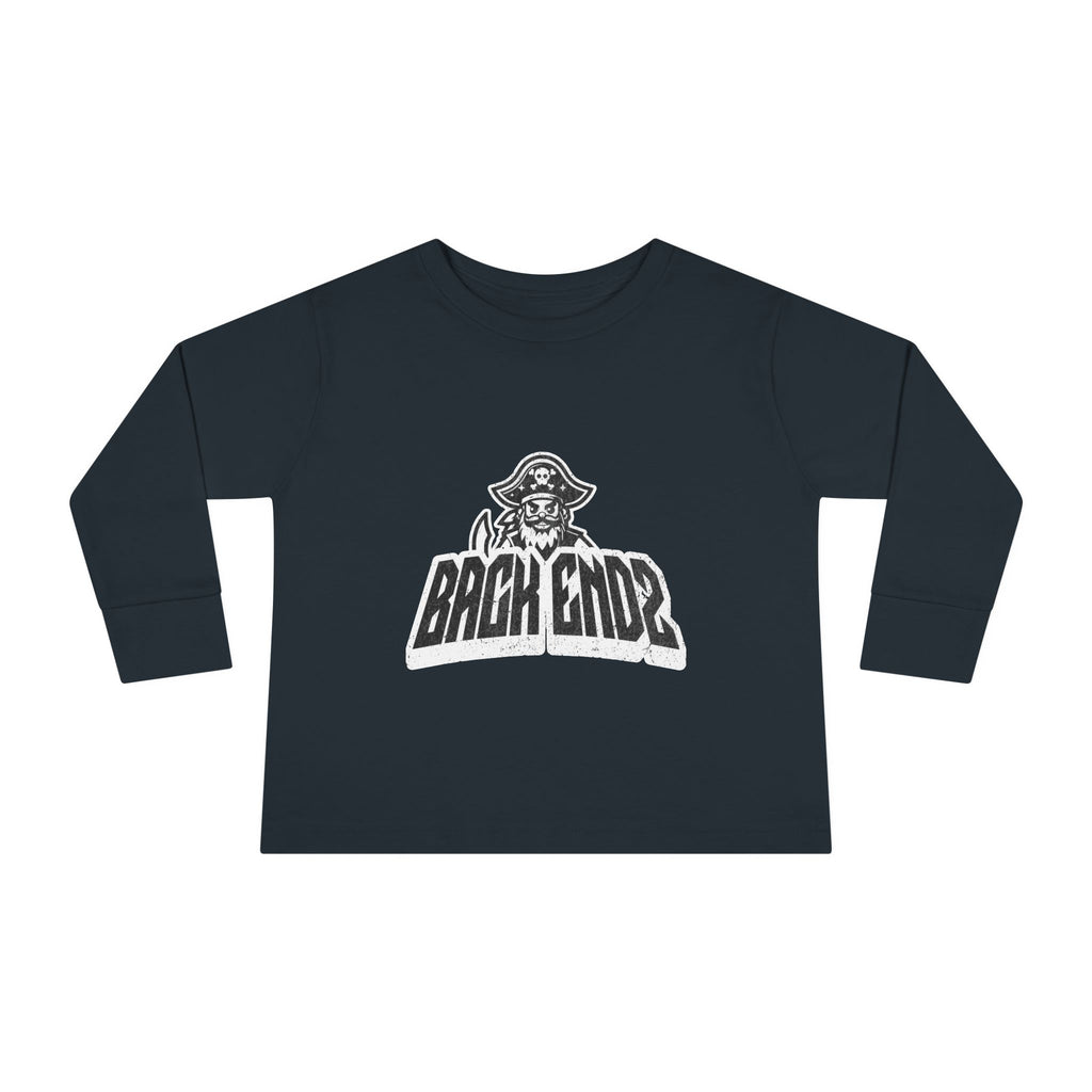 Toddler Long Sleeve Tee — Pirate Skull "Back Endz" Graphic