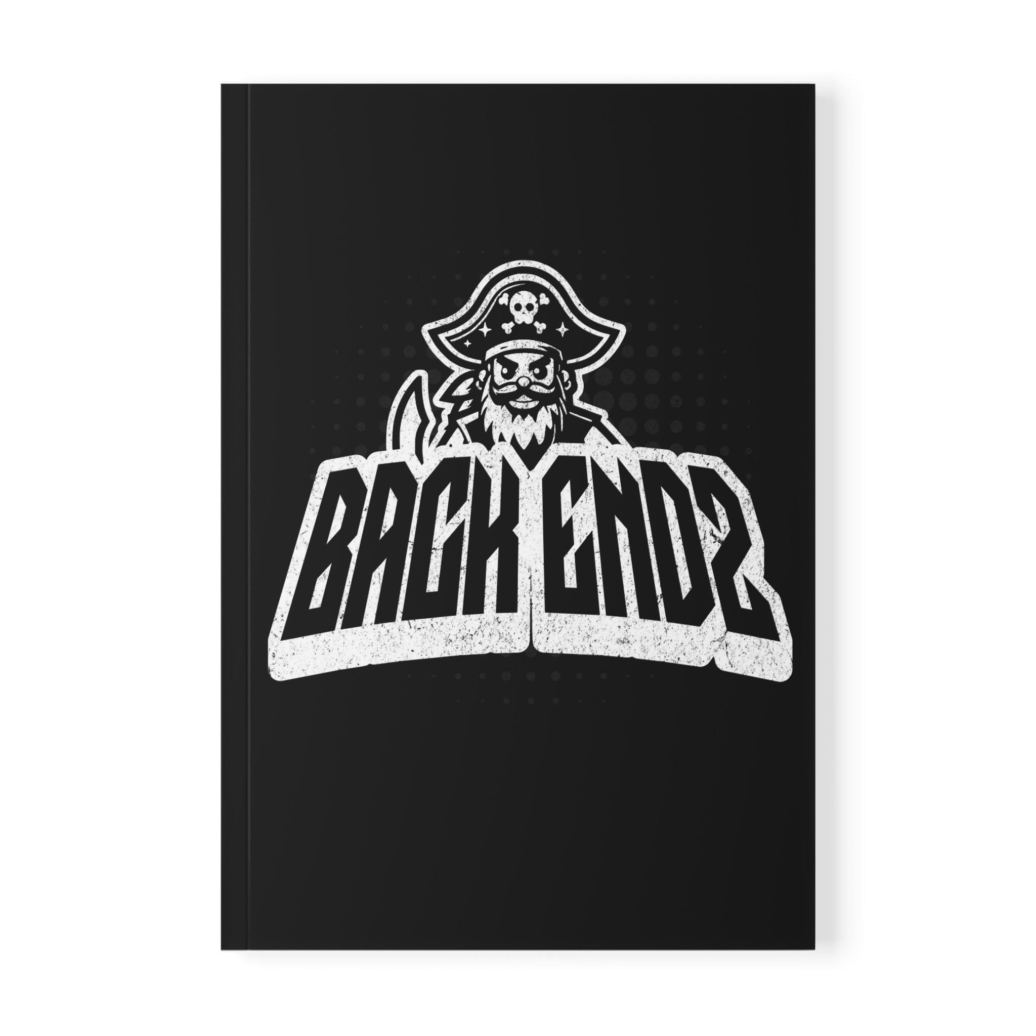 Pirate 'Back Endz' A5 Softcover Notebook — Programmer Dev Team Journal