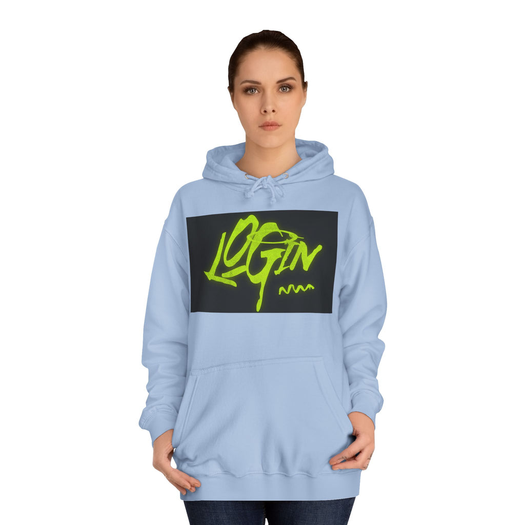 Trendy Unisex Hoodie - 'LOGIN' Graphic Design