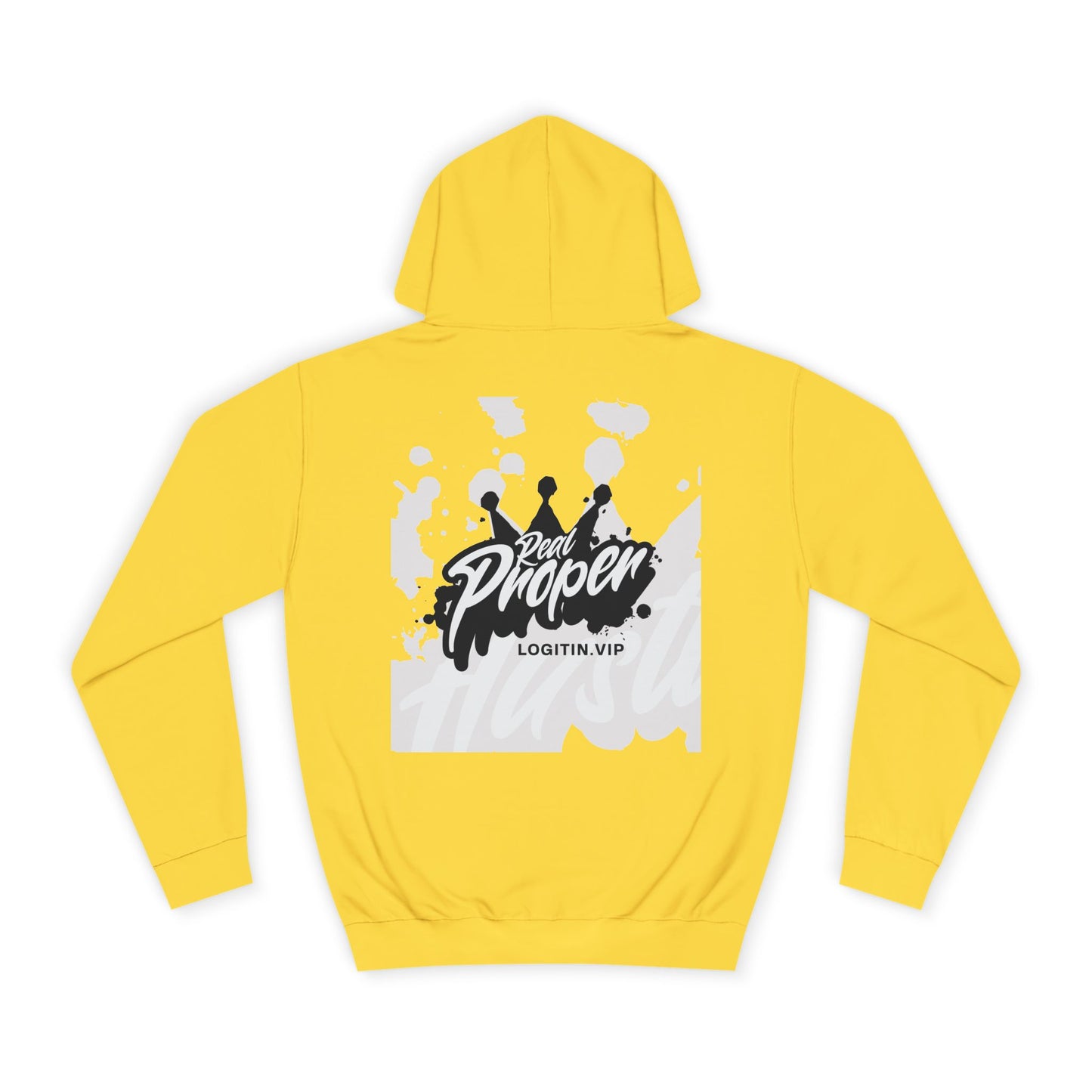 Unisex Hoodie with 'Real Proper' Design | Stylish Casual wear ,Events, Lounge, Gift Idea