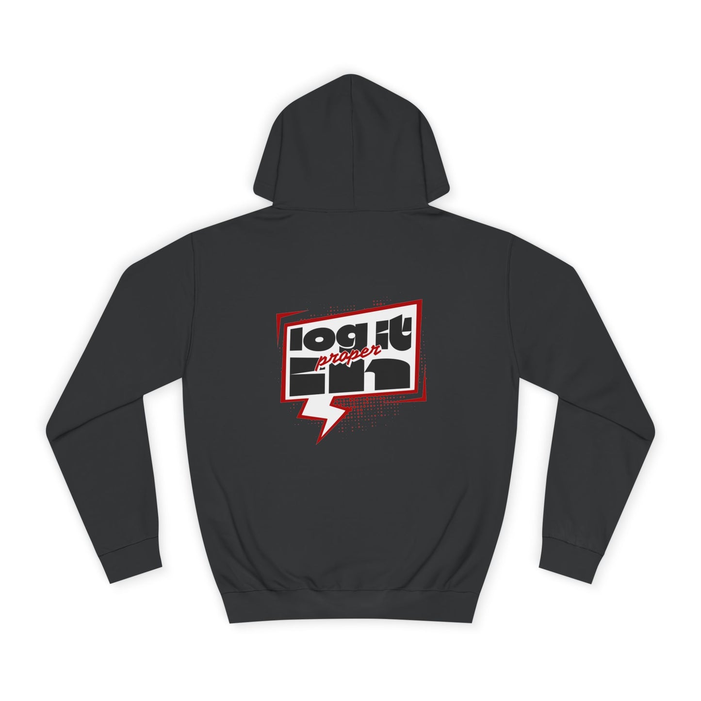 Unisex Log it in Hoodie - Casual Streetwear, College Apparel, Gift, Comfortable Hoodie, Unique Graphic Sweatshirt