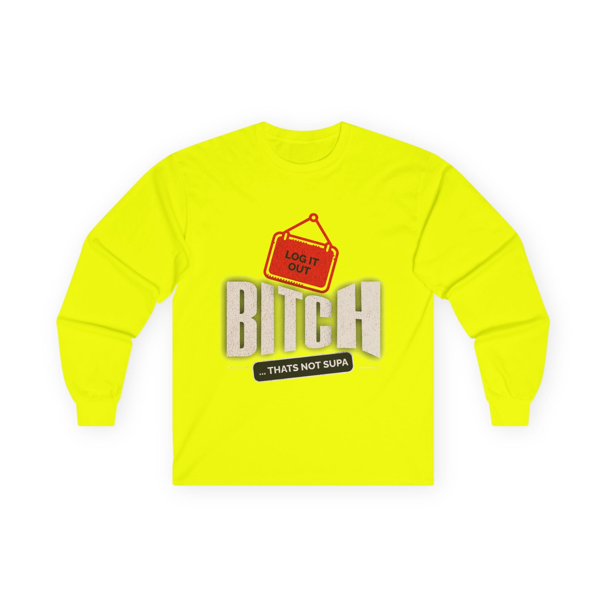 Long Sleeve Tee — 'Log It Out' Graphic Shirt