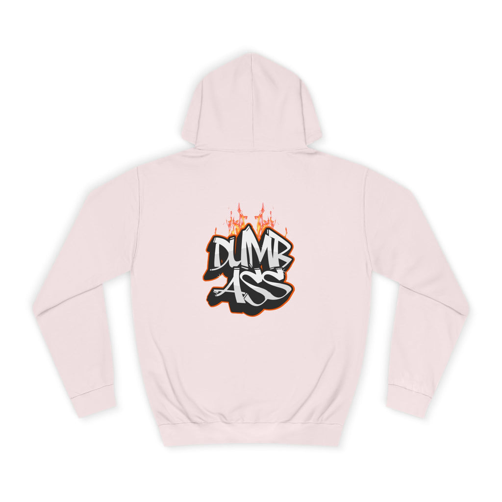 Dumb Ass Graffiti Hoodie – Bold Streetwear Pullover with Flame Lettering