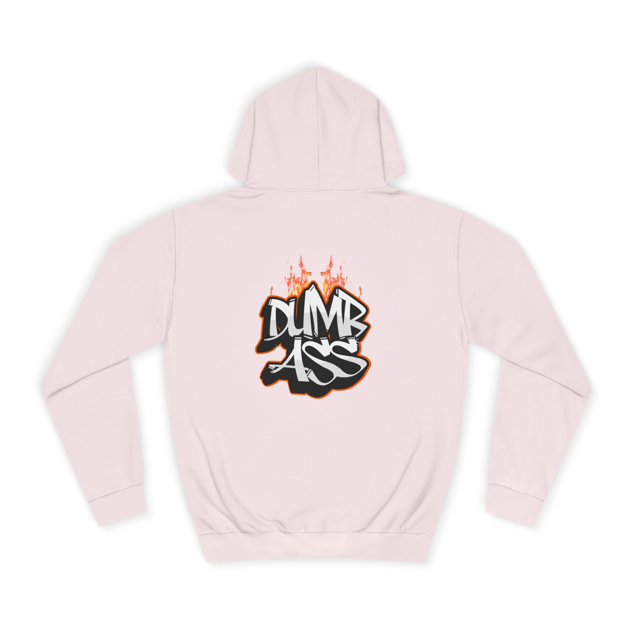 Dumb Ass Graffiti Hoodie – Bold Streetwear Pullover with Flame Lettering