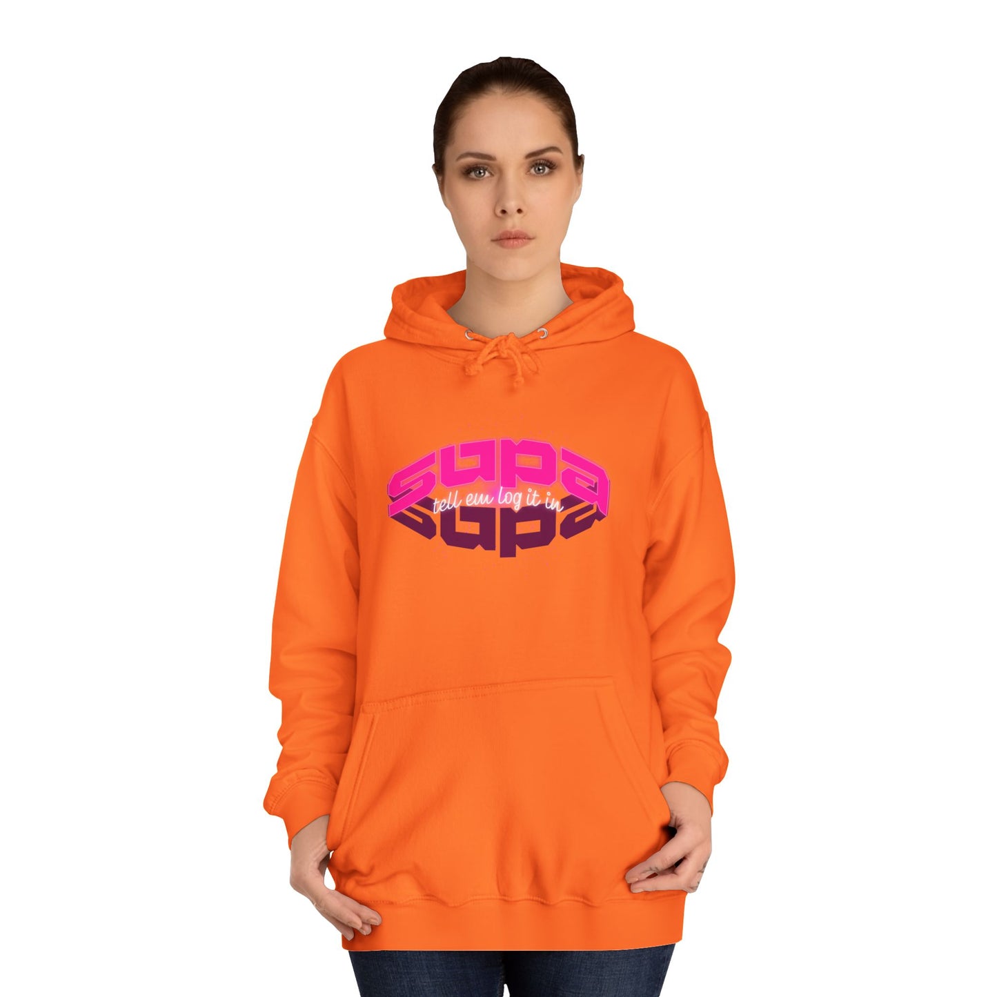 Stylish Trendy Hoodie with 'Supa' Design, Unisex Casual wear for Everyone, Perfect for Everyday Life, Gift, Bright hoodie