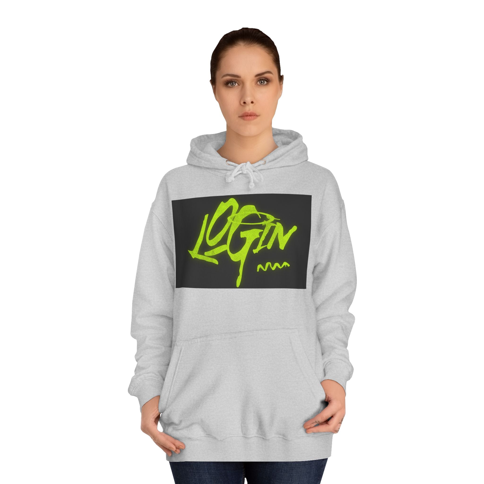 Trendy Unisex Hoodie - 'LOGIN' Graphic Design