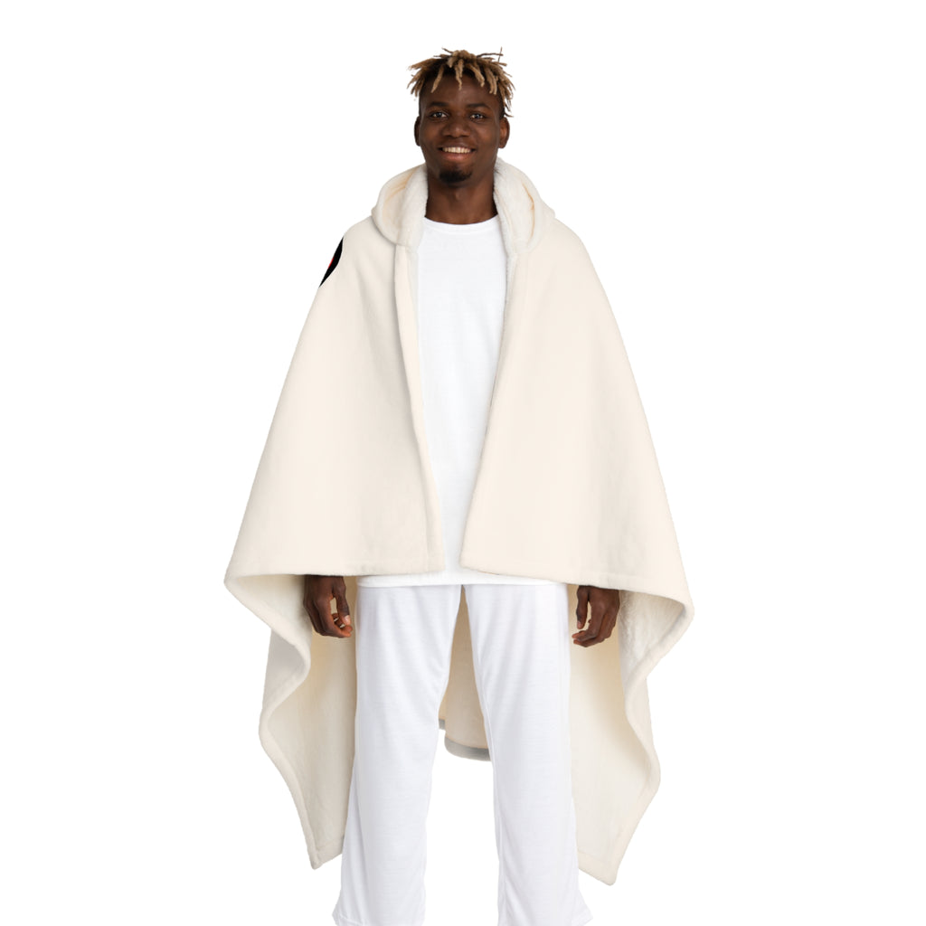 Hooded "Log it in" Blanket — Cozy Fleece Throw with Hood