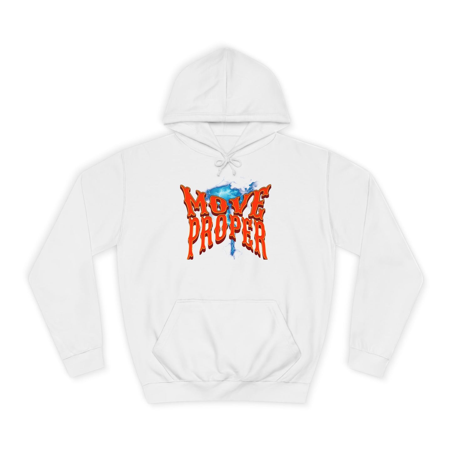 Unisex Hoodie - Move Proper Graphic, Trendy Casual Wear