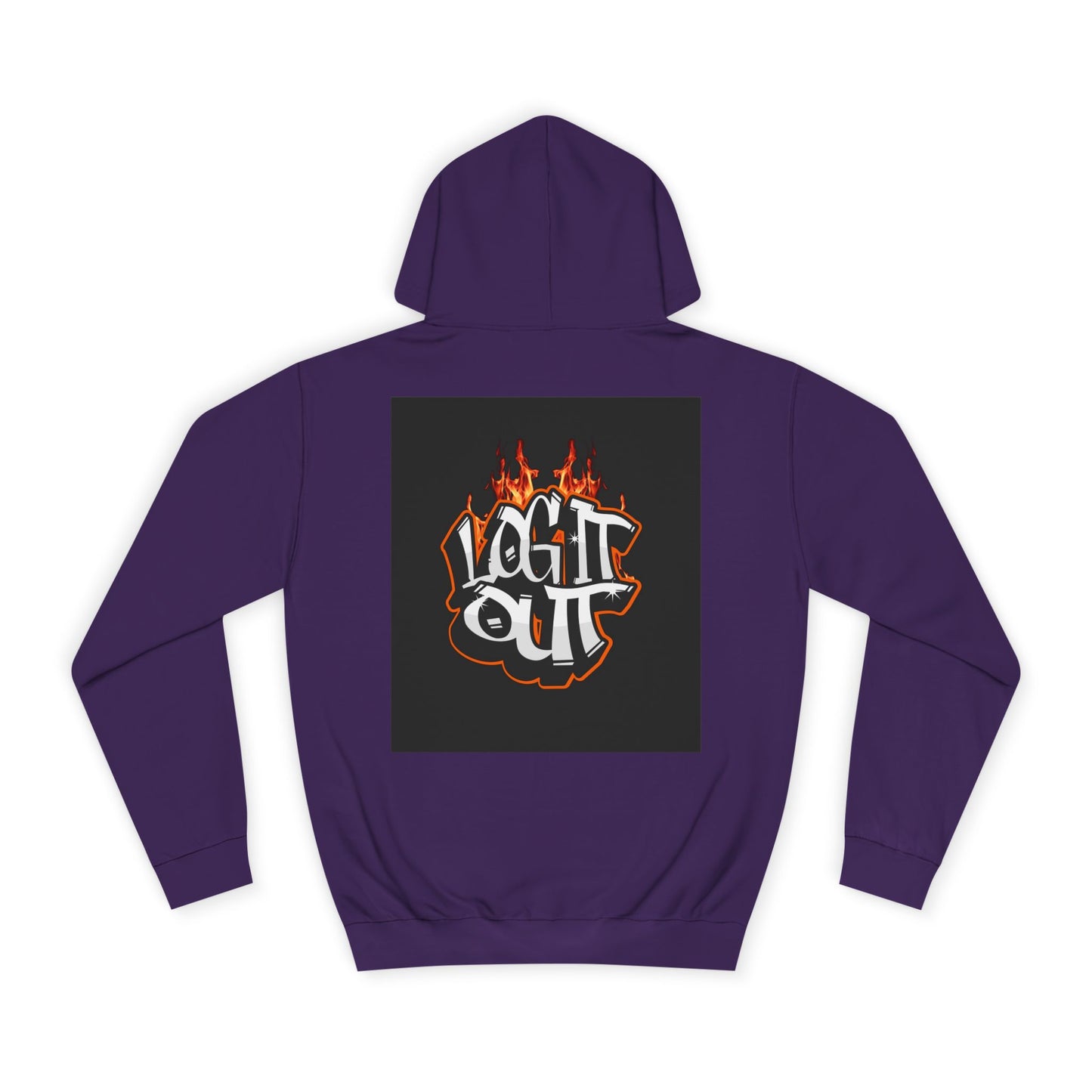 Stylish Unisex Hoodie with 'Log It Out' Design, Cozy Wear, Trendy Streetwear, Perfect for Parties