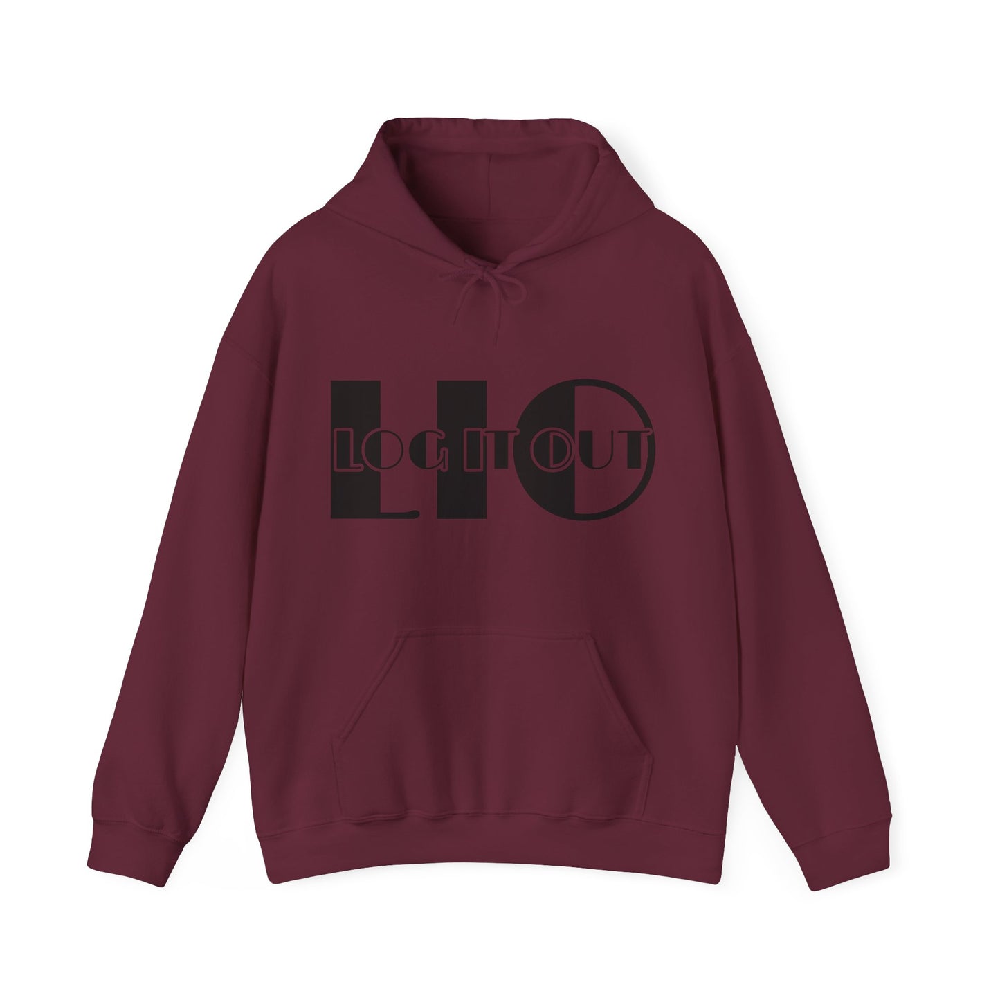 Log it out Unisex Heavy Blend™ Hooded Sweatshirt