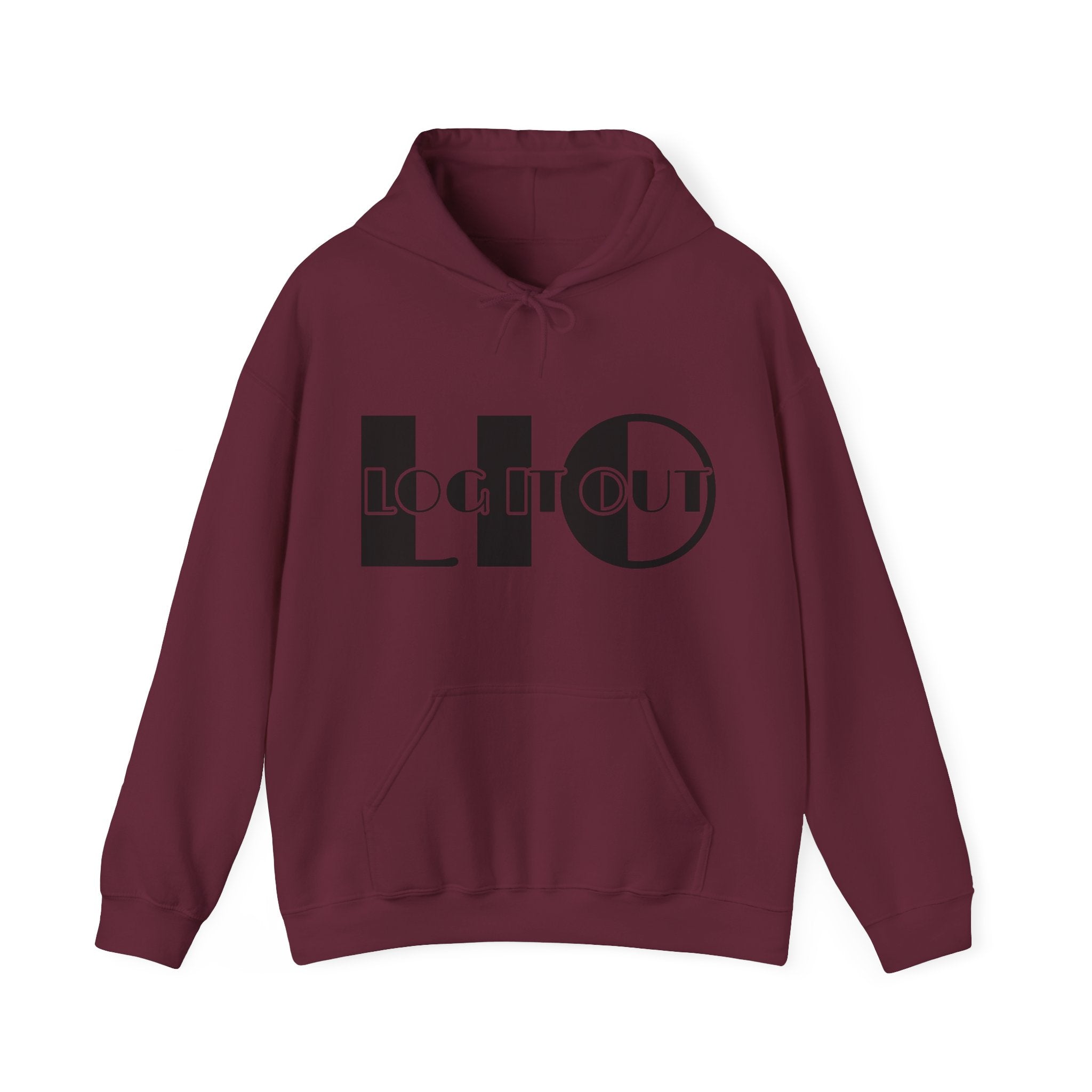 Log it out Unisex Heavy Blend™ Hooded Sweatshirt