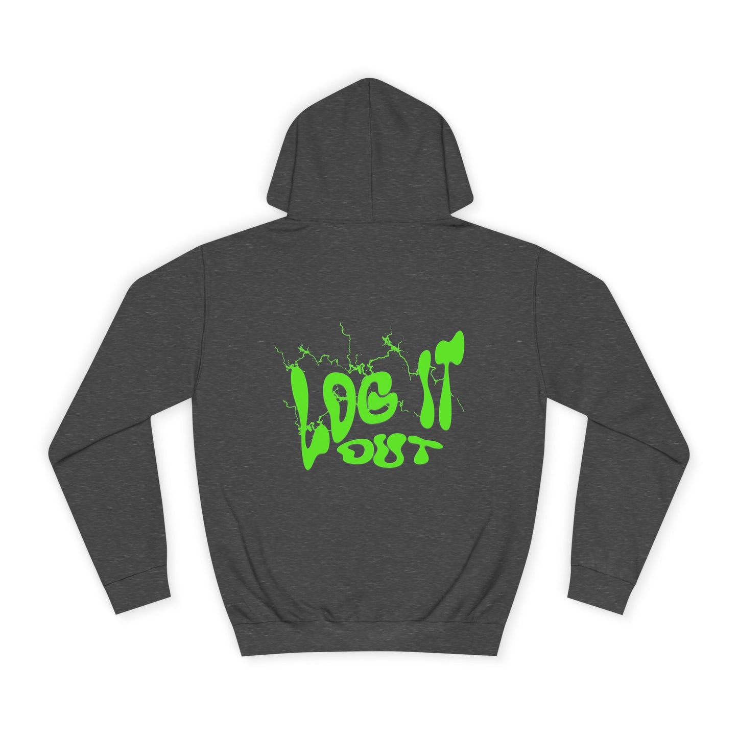 Vibrant Unisex Hoodie - "Log It Out" Motivational Wear, Perfect for Casual Days, Every day Life, Gift Eco-Friendly Style