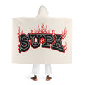 Hooded Sherpa Blanket - SUPA Logo Fleece Throw